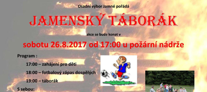 Jamenský táborák 26.8.2017